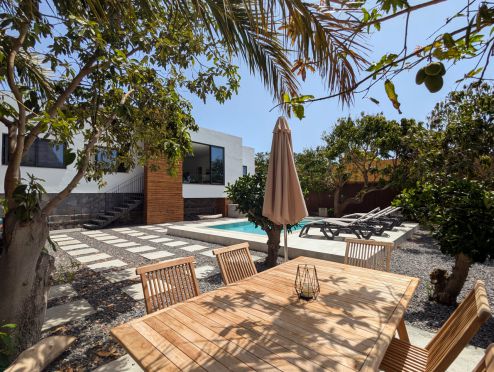 GO-031 Modernes Ferienhaus mit Pool Valle Gran Rey La Gomera