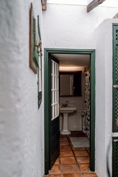 Freistehende Finca Teneriffa Nord  - Badezimmer mit Duschwanne