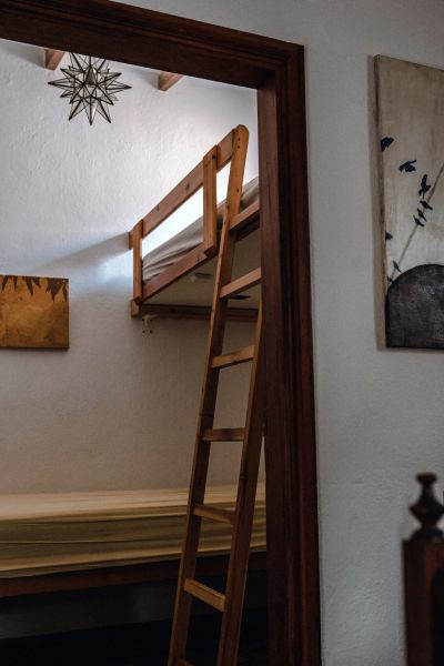 Freistehende Finca Teneriffa Nord  - Schlafzimmer mit Stockbetten