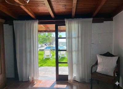 TFS - 189 Ferienhaus in Arico Nuevo Teneriffa Blick in den Garten