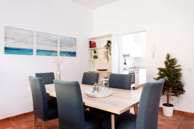 GO-041 Ferienwohnung La Gomera Valle Gran Rey, Esstisch mit 6 Stühlen
