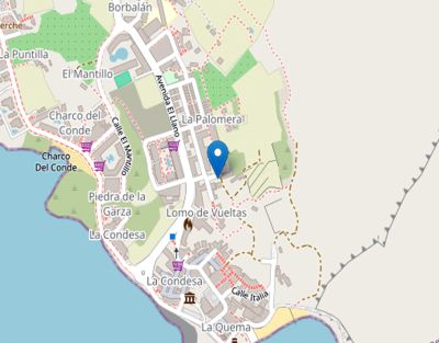 GO-041 Ferienwohnung La Gomera Valle Gran Rey, Lageplan