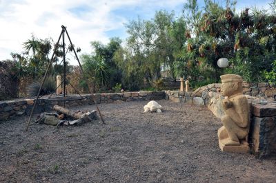 Ausgefallenes Ferienhaus Fuerteventura Feuerstelle