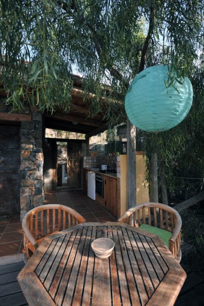 Ausgefallenes Ferienhaus Fuerteventura Gartentisch