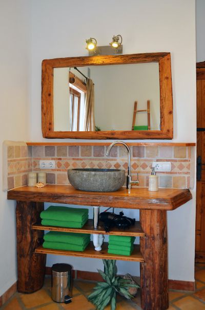 Fuerteventura Ferienwohnung La Pared F-143 Bad mit Steinwaschbecken