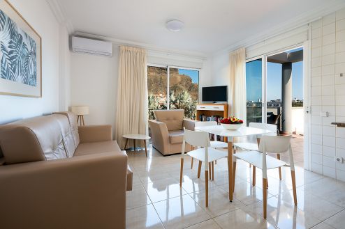 Ferienwohnung Puerto Mogan G-019 Wohnraum