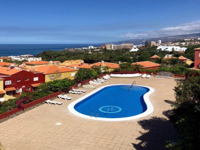 TFN - 072 Ferienwohnung Puerto de la Cruz - Blick auf den Salzwasserpool